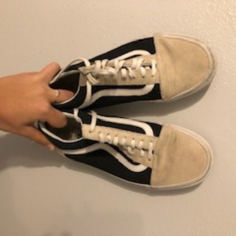 Two tone Vans shoes